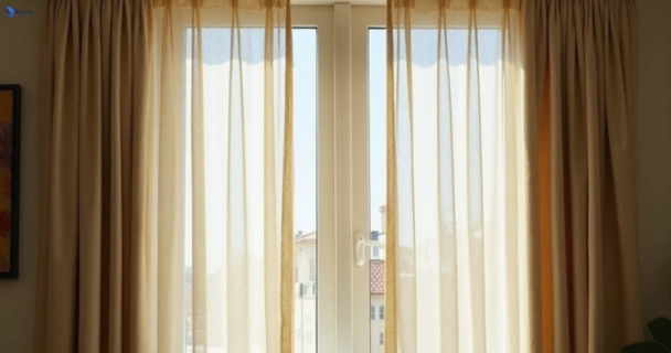 Dusty and dull curtains in shorncliffe before steam cleaning